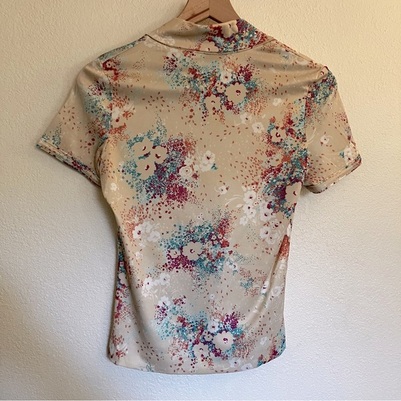 Kreations Floral Neck Tie Blouse - Picture 5 of 5